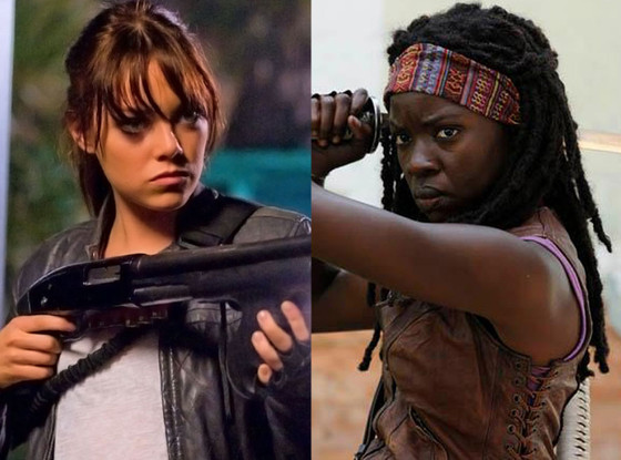 Emma Stone, Zombieland, Danai Gurira, Walking Dead Emma Stone, Zombieland, Danai Gurira, Walking Dead